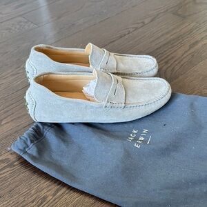 Jack Erwin Gray Suede Loafers